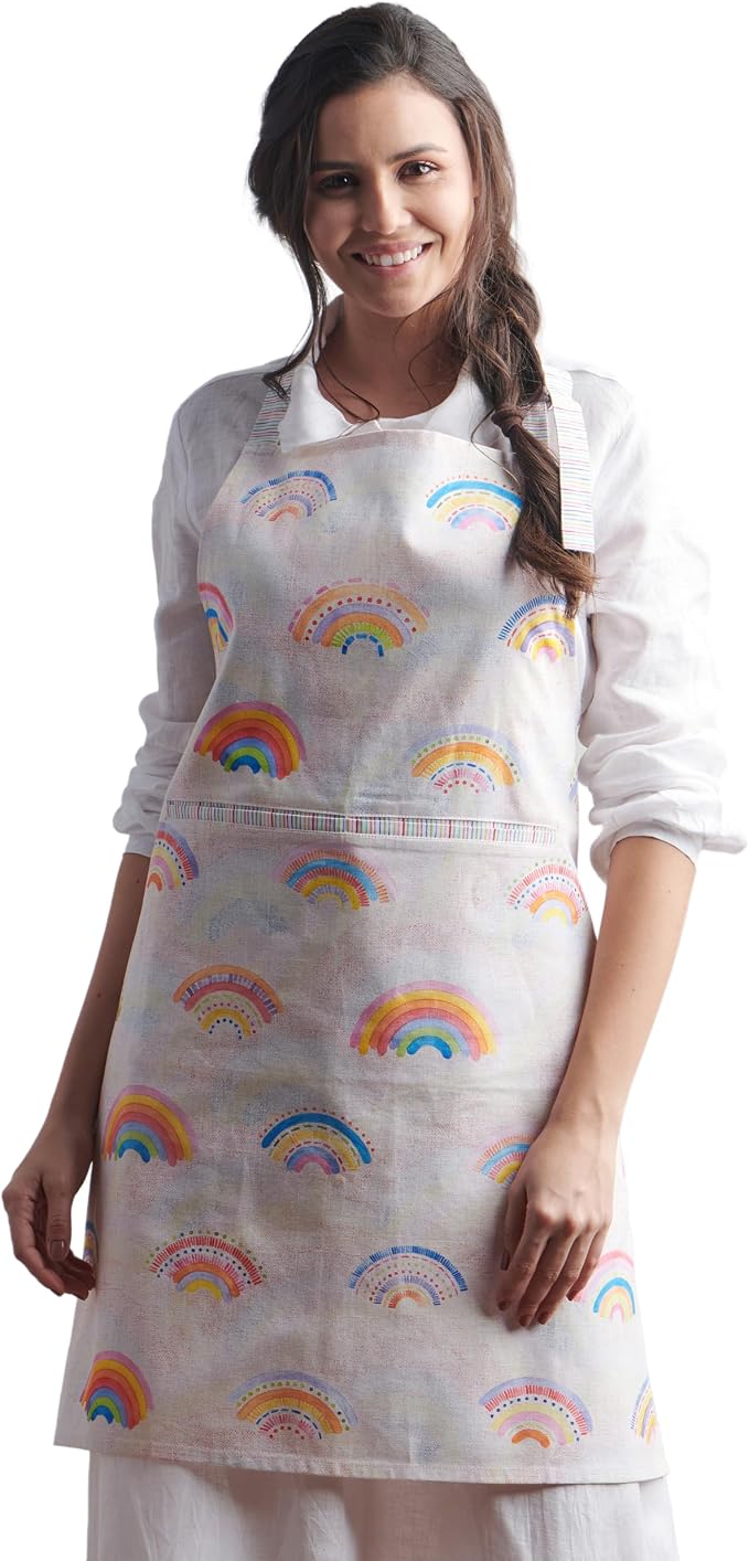 Maison d' Hermine 100% Cotton Apron for women with Pocket Kitchen Chef Apron for Men Cooking Spring Summer