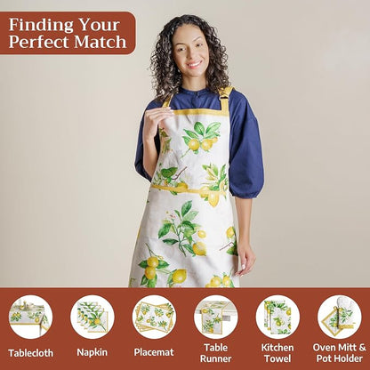 Maison d' Hermine 100% Cotton Apron for women with Pocket Kitchen Chef Apron for Men Cooking Spring Summer