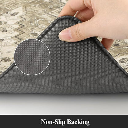 Cushioned Kitchen Rug Sets 3 Piece Anti Fatigue Mats for Floor Non Slip Waterproof Comfort Standing Mat Runner for Home Office, Sink, Laundry