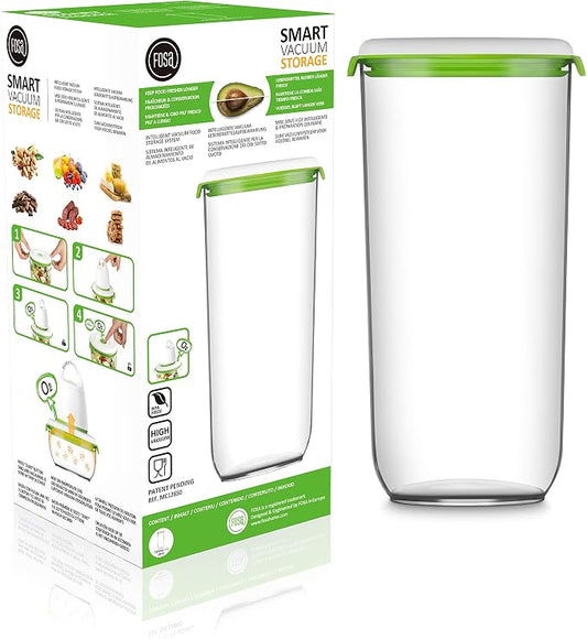 FOSA 1 x 2850ml Large Food Containers with Click-Button Vacuum Seal, Compatible Vacuum Food Storage System