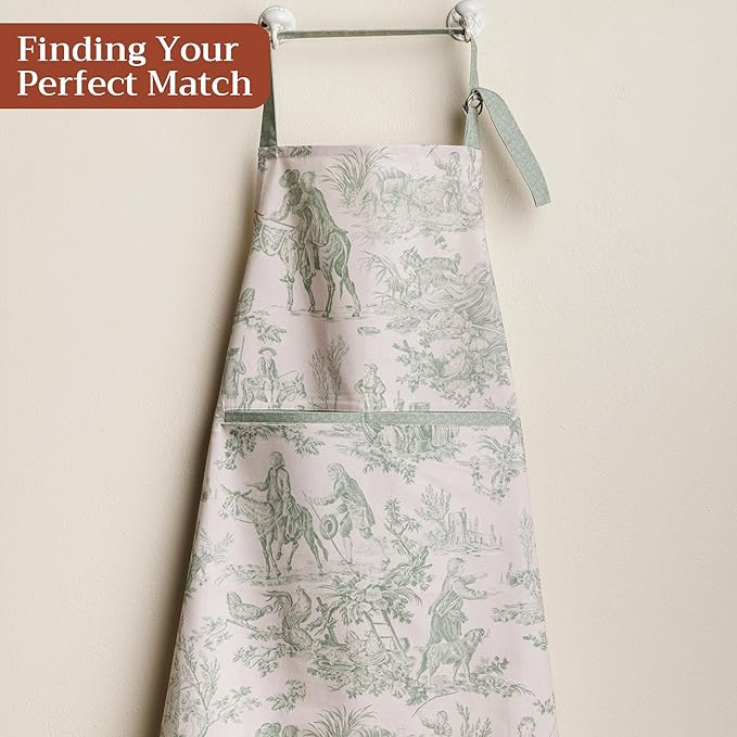 Maison d' Hermine 100% Cotton Apron for women with Pocket Kitchen Chef Apron for Men Cooking Spring Summer
