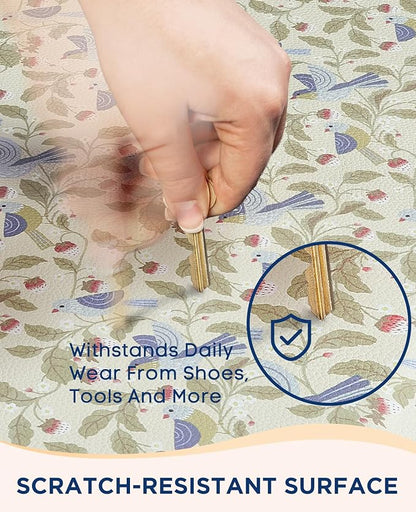 Ophanie Kitchen mats for Floor, Kitchen Rugs, 20x32 Anti Fatigue Standing Cushioned Mat, Waterproof, Comfort Ergonomic mat for Office, Home, Sink, 3/4 inch Thick Memory Foam Bird Non-Slip Bottom
