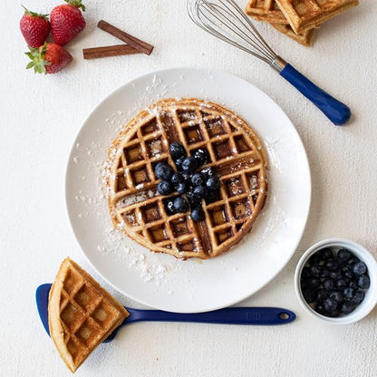GIR: Get It Right Premium Silicone Spatula Turner - Non-Stick Heat Resistant Flip Spatula for Pancakes, Eggs, Cooking, Baking, and Mixing | Ultimate-13 IN IN, Navy