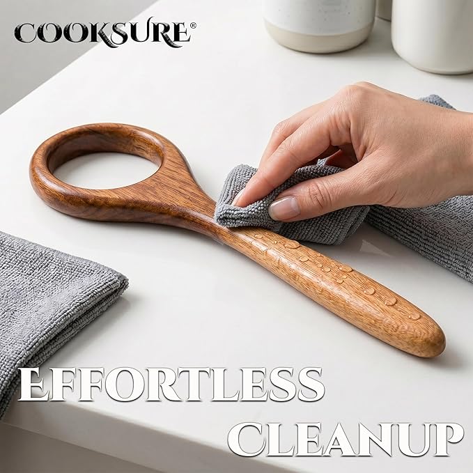 Traditional Danish Dough Whisk for Sourdough 13 Inch – Super Sturdy Bread Whisk with Smooth Wooden Handle