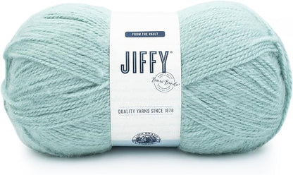 Lion Brand Yarn, Jiffy Bonus Bundle Acrylic Yarn for Knitting and Crocheting, Seafoam, 1 Pack