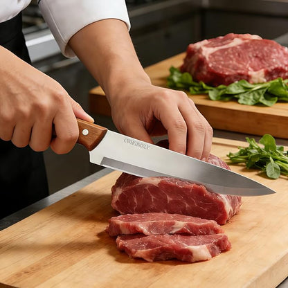 Premium Kitchen Chef's Knife - 8" (20.3cm) Ultra-Thin Kitchen Blade | High Chromium Steel Construction, Artisan-Made Triple Rivet Design | Ideal For Professional & Home Chefs, All-Purpose Food Prep