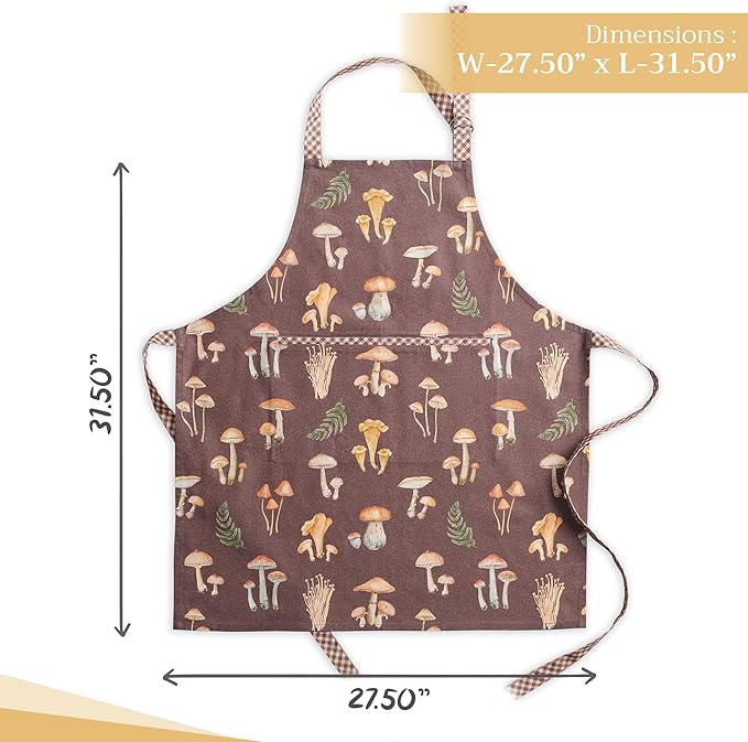 Maison d' Hermine 100% Cotton Apron for women with Pocket Kitchen Chef Apron for Men Cooking Spring Summer