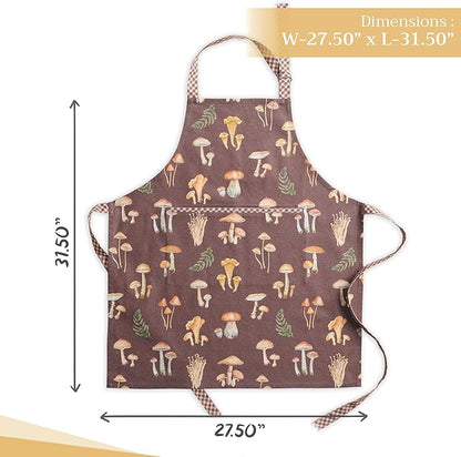 Maison d' Hermine 100% Cotton Apron for women with Pocket Kitchen Chef Apron for Men Cooking Spring Summer