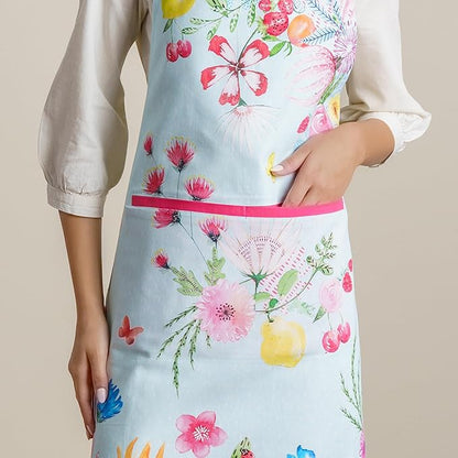 Maison d' Hermine 100% Cotton Apron for women with Pocket Kitchen Chef Apron for Men Cooking Spring Summer
