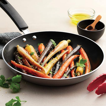 Tramontina Sicilia 11-Inch Large Non Stick Frying Pan, Aluminum Skillet with Nonstick Coating (Hazelnut)