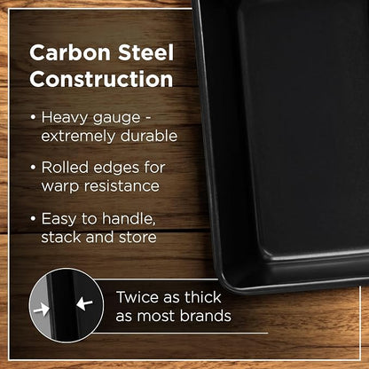 Wrenbury Large 2lb Loaf Pan for Baking Bread – Non Stick Carbon Steel Bread Pan 9.5 Inch for Homemade Banana Cake and Meatloaf – PTFE Free Bakeware