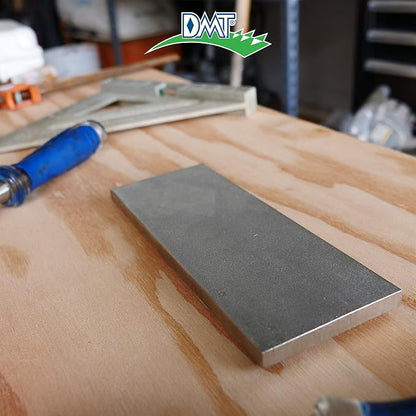 DMT D8F Dia-Sharp Bench Stone - Diamond Knife Sharpener for the Workshop, Jobsite or Kitchen - Fine - Flat Diamond Sharpening - Non-Slip Knife Sharpener- Made in the USA - 8 x 3 x 0.38 Inches