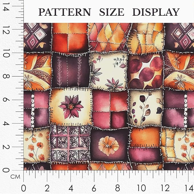 100% Cotton Fabric by the Yard – Turkish Quality Quilting & Sewing Fabric, 1 Yard x 1.69 Yards Wide, Patchwork Cotton for Crafts