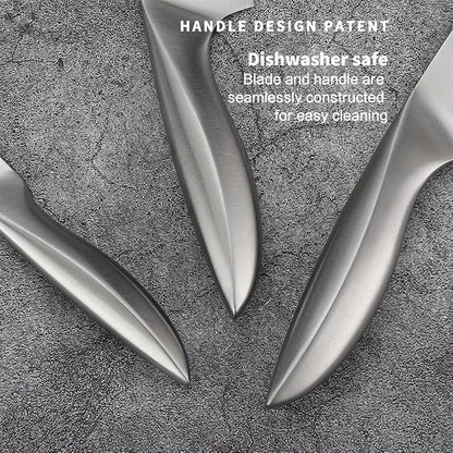 3 PCS Damascus Chef Knife Set, Ultra-Smooth Cutting Experience and Professional Grade Sharp, Kitchen Knife Set,Handle Ergonomic Design,9CR18MOV High Carbon Stainless Steel,Dishwasher Safe