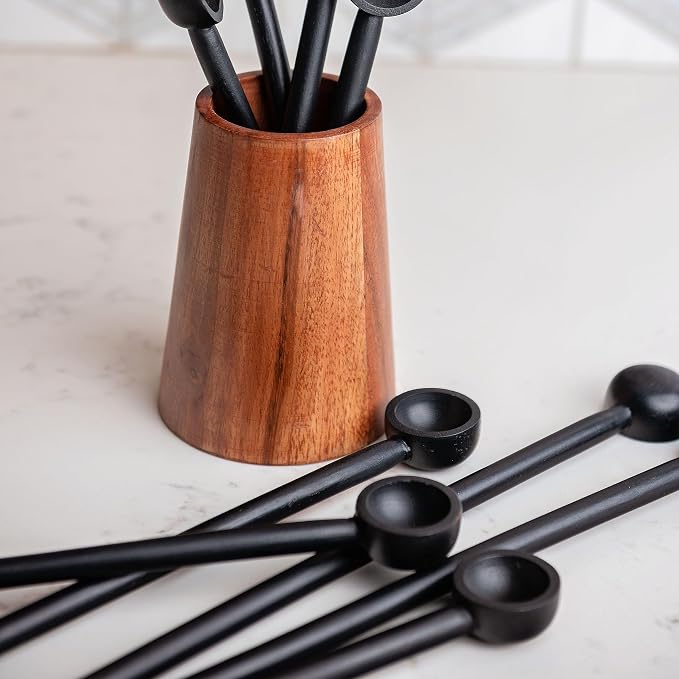 Karma BLACK WOOD SPOONS LARGE S/4, set of 4