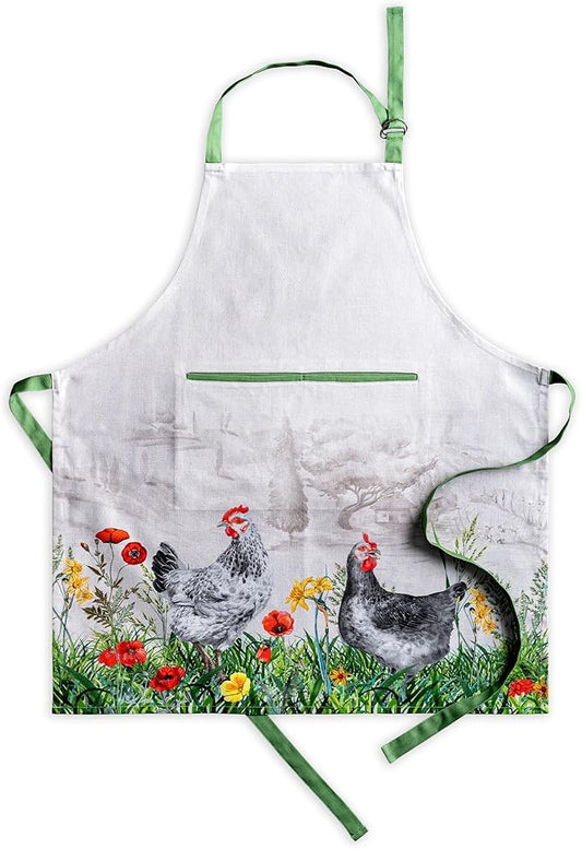 Maison d' Hermine 100% Cotton Apron for women with Pocket Kitchen Chef Apron for Men Cooking Spring Summer