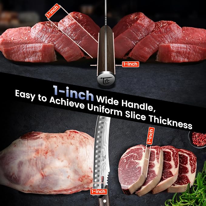 SYOKAMI Butcher Knife Set, 3 PCS Kitchen Knives Set for Cutting, Meat Cleaver Chef Knife Set, Japanese Style High Carbon Steel Knives Set, Chopping & Slicing & Boning for Home and BBQ, Ideal for Gift
