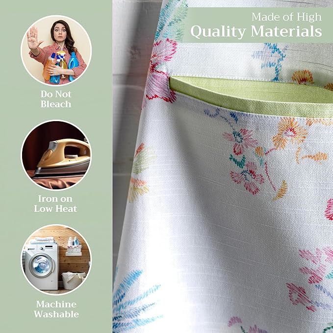 Maison d' Hermine 100% Cotton Apron for women with Pocket Kitchen Chef Apron for Men Cooking Spring Summer