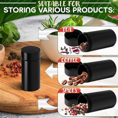 VIKROM Smell Proof Spice Jar with Lid – Small Airtight Storage Container for Spices, Seasonings, and Kitchen Essentials, Leakproof Spice Jars for Home, Cooking, and Food Storage Needs