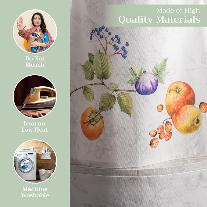 Maison d' Hermine 100% Cotton Apron for women with Pocket Kitchen Chef Apron for Men Cooking Spring Summer