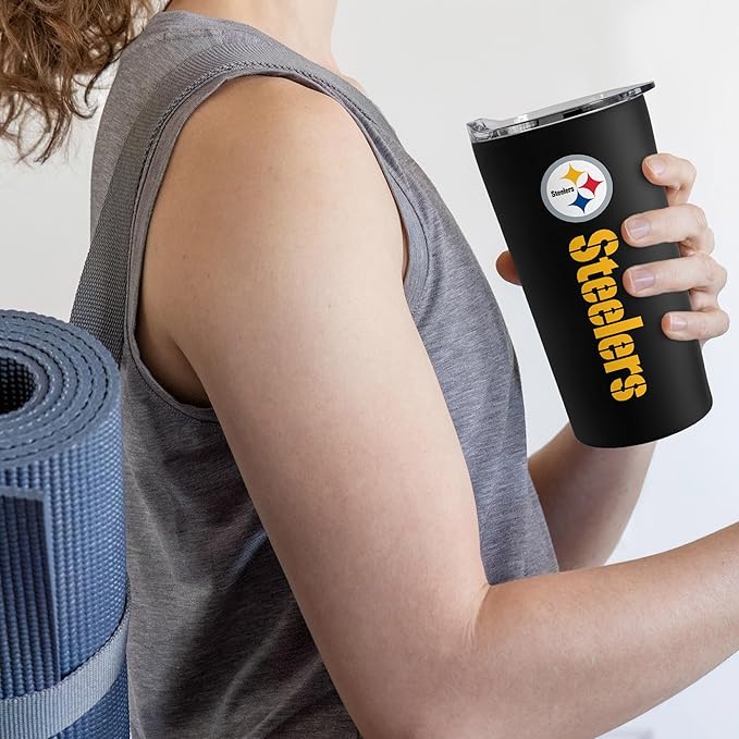 Rico Industries NFL Football Soft Touch, Easy Grip Tumbler