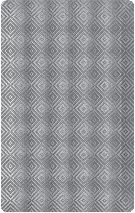 Ophanie Kitchen Mats for Floor, 3/4 inch Thick, 17x24 Anti Fatigue Cushioned Mat, Kitchen Rugs, Waterproof, Comfort Ergonomic Standing Mat for Office, Home, Sink, Grey Non-Slip Ridged Bottom