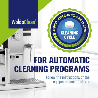 WoldoClean Cleaning Tablets for Fully Automatic Coffee Machines 10x 2g - Compatible with Breville, DeLonghi, Jura, Philips, Miele & Gaggia