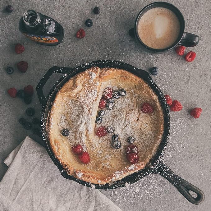 10-1/4 Inch Round Medium Pre-Seasoned Cast Iron Skillet