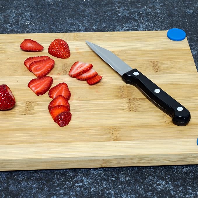 Chef Craft Select Paring Knives, 9.5 inch 2 piece knife set, Stainless Steel/Black