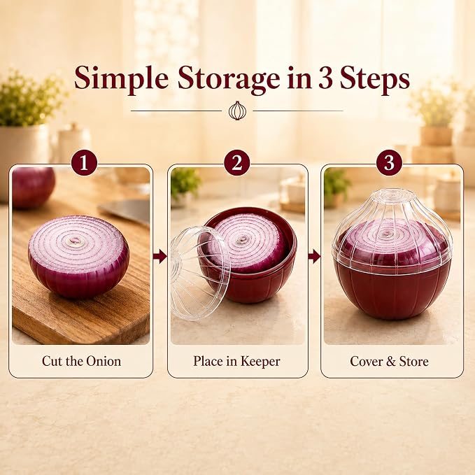 Onion Keeper - Reusable Onion Storage Containers