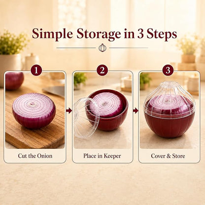 Onion Keeper - Reusable Onion Storage Containers