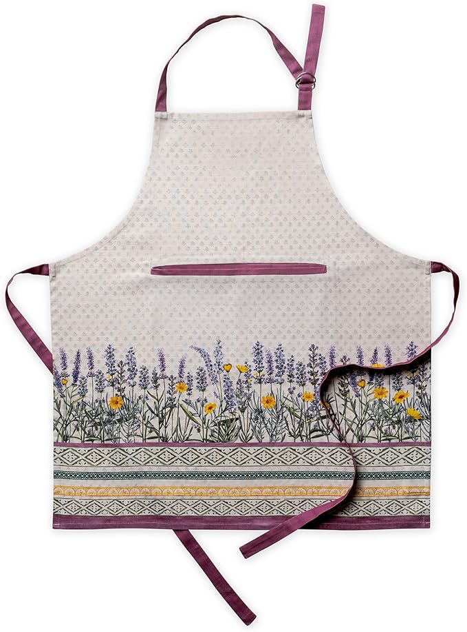 Maison d' Hermine 100% Cotton Apron for women with Pocket Kitchen Chef Apron for Men Cooking Spring Summer
