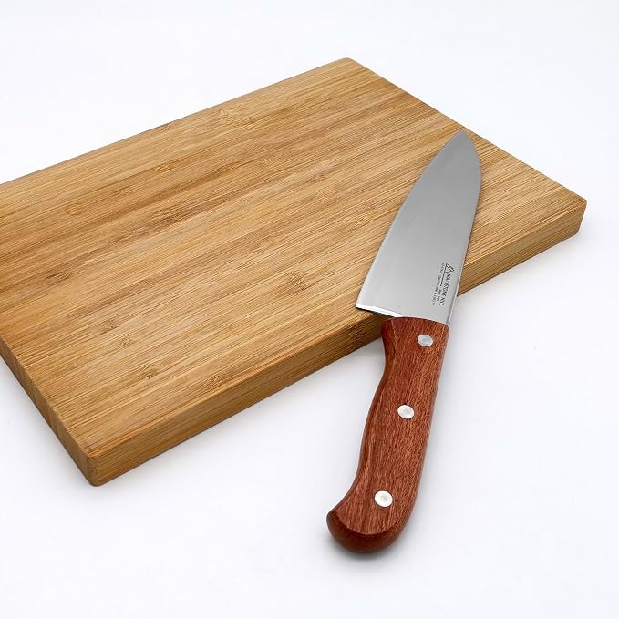 Chef Knife 6 Inch - MATTSTONE HILL Cook's Knife, Kitchen Knife, High Carbon Stainless Steel, Wood Handle
