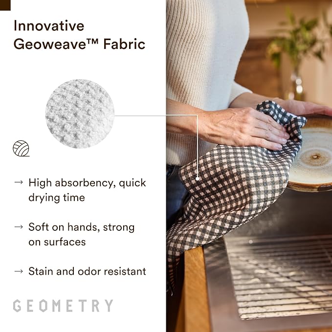 GEOMETRY Spring Kitchen Towels - Quick Dry Microfiber Cloth Spring & Summer Dish Towels for Kitchen Drying - Premium Quick Dry Towel - Cherry Bow, 18" x 30" - 1-Pack
