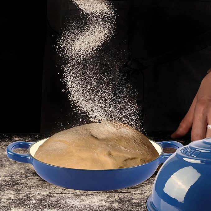 CUKOR 7QT Dutch Oven Pot With Lid, Enameled Cast Iron Dutch Oven For Bread Baking, Non-Stick Bread Pot for Oven/Stovetop (Roast, Braising, Stewing, Soups)
