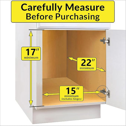 LYNK PROFESSIONAL® Pull Out Cabinet Organizer - Slide Out Drawer for Kitchen Cabinets - Sliding Pantry Shelves - Roll Out Shelf for Pots, Pans, Lifetime Ltd Warranty - 2 Tier