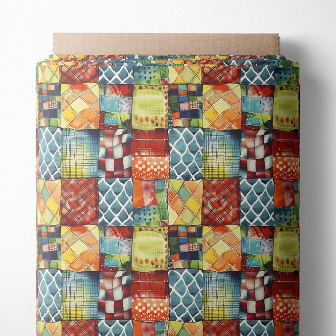 100% Cotton Fabric by the Yard – Turkish Quality Quilting & Sewing Fabric, 1 Yard x 1.69 Yards Wide, Patchwork Cotton for Crafts