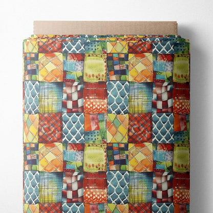 100% Cotton Fabric by the Yard – Turkish Quality Quilting & Sewing Fabric, 1 Yard x 1.69 Yards Wide, Patchwork Cotton for Crafts
