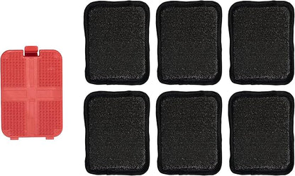 ThermoMaven BQ03 Grill Brush Replaceable Cleaning Head, Safe Bristle-Free BBQ Cleaning Tool, Barbecue Grill Cleaner, 6 Pcs Refill, Only for BQ03
