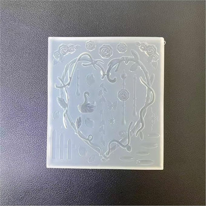 Artistic Vine Pattern Cygnus Shape Silicone for Baking Jewelry Making and Home Decoration Cake Decoration