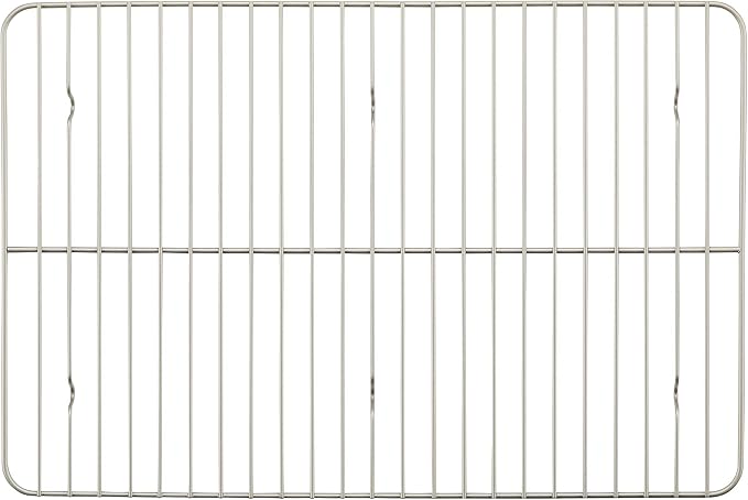 Rachael Ray Nonstick Bakeware Set without Grips, Nonstick Cookie Sheets / Baking Sheets and Cooling Rack - 2 Piece, Silver