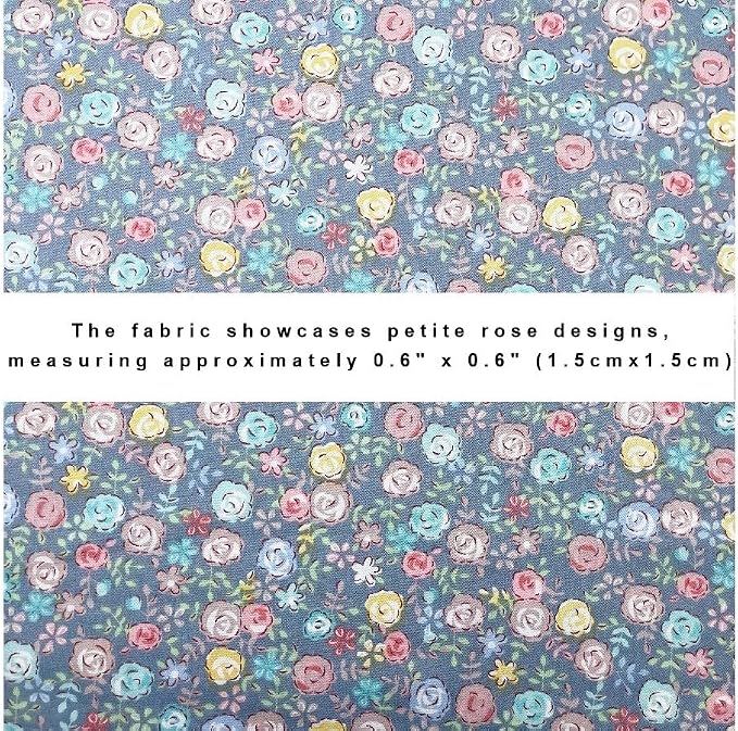 Charm Packs for Quilting 5 Inch Clearance, Quilting Cotton Fabric Squares Precut Blue and Grey Color Fabric Bundles for Craft DIY …