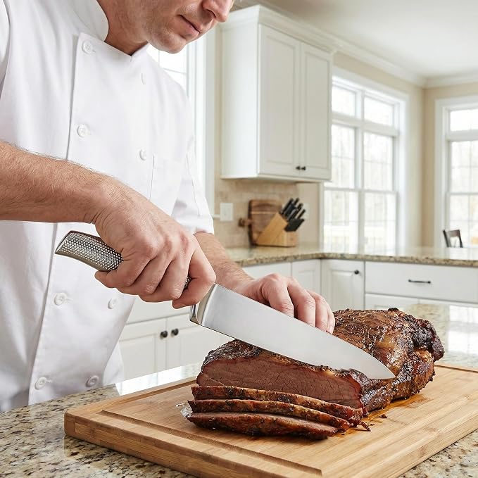 3-Piece Professional Chef Knife Set - 8" Chef, 7" Santoku, 5" Utility - Razor-Sharp 5Cr15MoV High-Carbon Stainless Steel, Full Tang & Non-Slip Handle - Gift-Ready for Home Kitchen & Chefs
