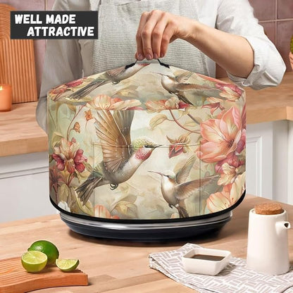 Hummingbird Pattern Slow Cooker Cover Protection Crock for Pot Dust Cover Fits for Most 6-8 Quart Slow Cooker Dustproof Small Appliance Accessories