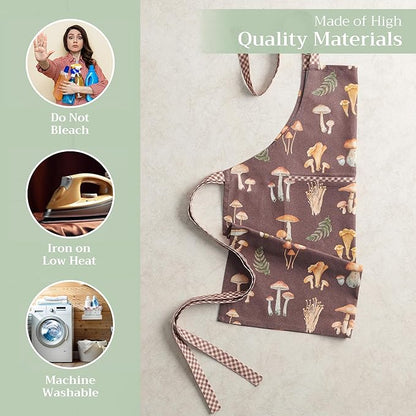 Maison d' Hermine 100% Cotton Apron for women with Pocket Kitchen Chef Apron for Men Cooking Spring Summer