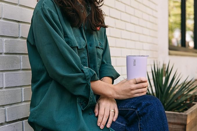MiiR Tumbler, 16oz | Insulated Stainless Steel with Press Fit Slide Lid – Splash Proof Design, Holds Hot & Cold Beverages, Cup Holder Compatible