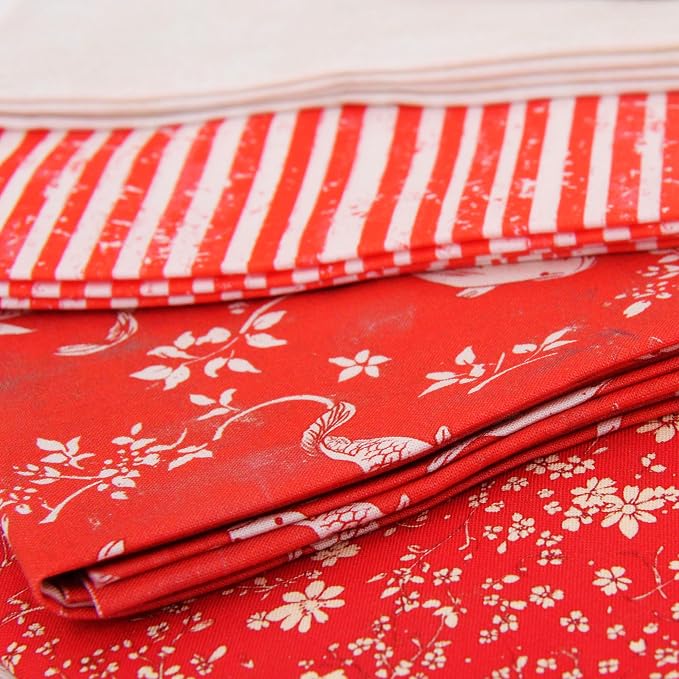 Threadart Exclusive 20 Fat Quarter Bundles - Sunshine Vintage Prints 100% Cotton Fabric - Premium 100% Cotton Quilting Fabric - No Duplicates - Full Size Fat Quarters 18"x21" - Sunshine