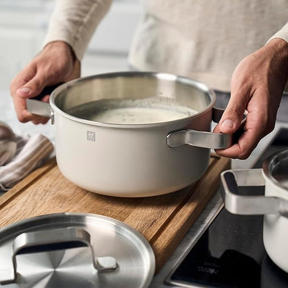 ZWILLING Pure 6-pc Stainless Steel Cookware Set, Ivory