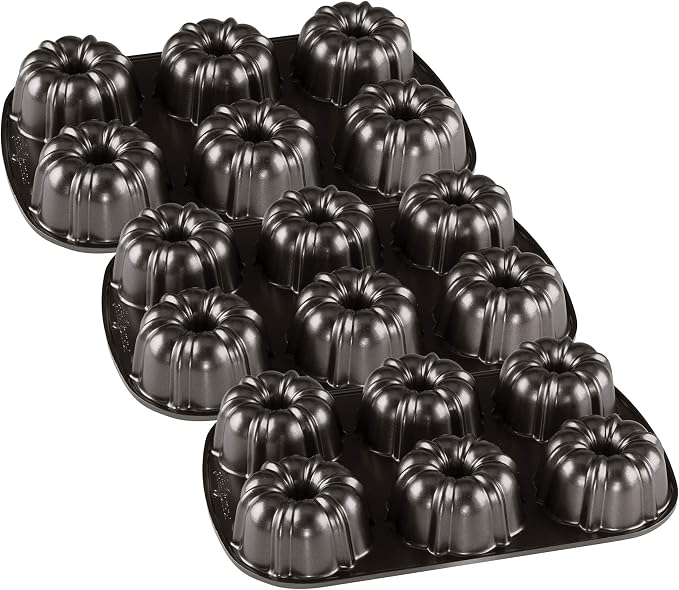 Nordic Ware Classic Bundtlette (Pack of 3)