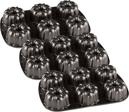 Nordic Ware Classic Bundtlette (Pack of 3)